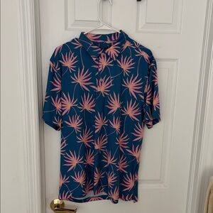 Chubbies Tropical Blue and Pink Men's Shirt